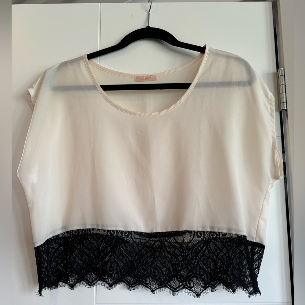 Cropped Lacey Blouse